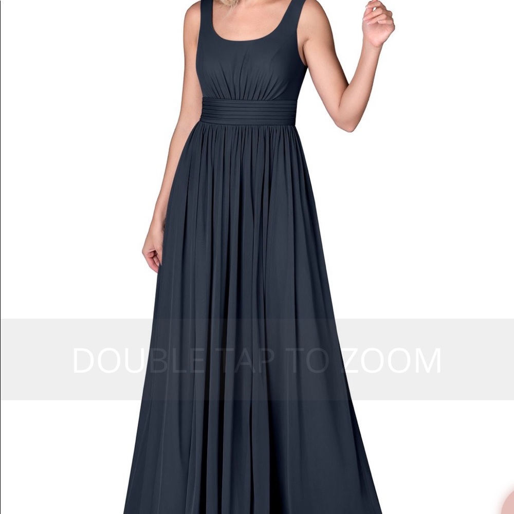 Azazie Farrah Dark Navy Dress size 6